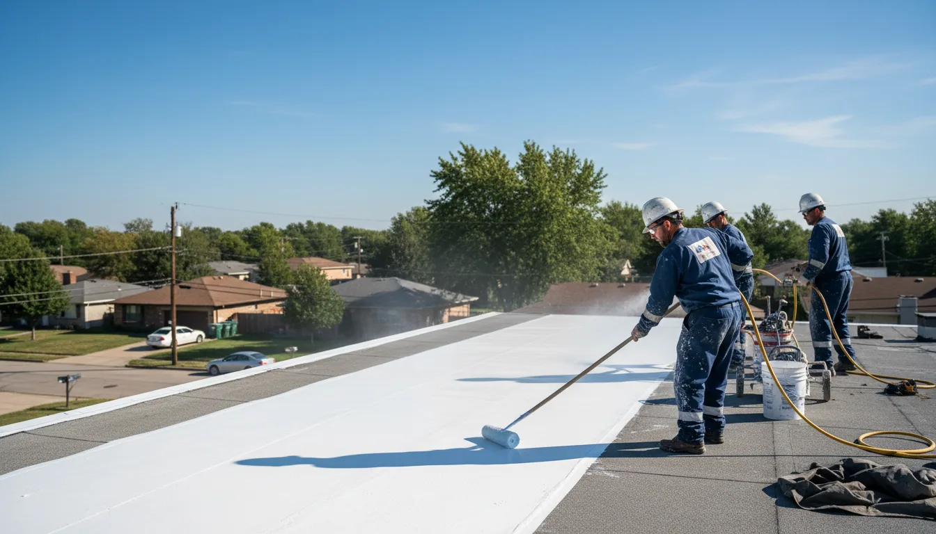 Commercial roof coating in Vergas, MN near me